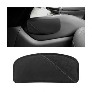 JNNJ Genouill&egrave;re en Cuir Su&eacute;d&eacute; pour Si&egrave;ge de Voiture, Coussin D'accoudoir Universel pour La Cuisse, Genouill&egrave;res Lat&eacute;rales pour Console, Oreiller D'accoudoir de Porte pour V&eacute;hicules(Noir) (KJHmaoyi, neuf)