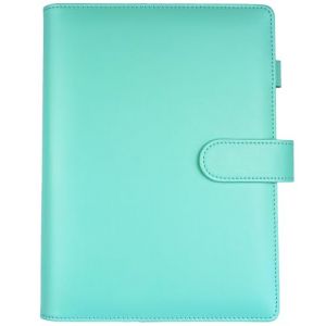 Organiseur de classeur A5 en cuir avec fermeture magn&eacute;tique | Classeur personnel &agrave; 6 anneaux avec couverture en polyur&eacute;thane (sans pages int&eacute;rieures) pour planificateur, rangement de cartes et (Withyu, neuf)