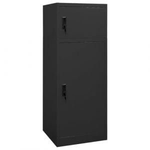 Armoire à selles Anthracite 53x53x140 cm Acier,Équipements Sportifs,Loisirs de Plein air,Équitation,Accessoires de harnachement pour Chevaux,Accessoires de selles,Porte-selles-339602 (JOINMEE, neuf)