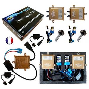 Kit HID Xénon Marque Francaise Vega® H7 8000K 55W Canbus Anti Erreur ODB 2 Ampoules à embase métallique (VEGA AUTO MOTO, neuf)
