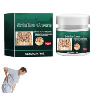 Crème Sciarelief, crème Elycura pour sciatique, lotion apaisante professionnelle pour les nerfs, soulage rapidement la sciatique et les douleurs de la hanche, du dos, des pieds et des (1pcs) (baodingdongrundianzishangwuyouxiangongsi, neuf)