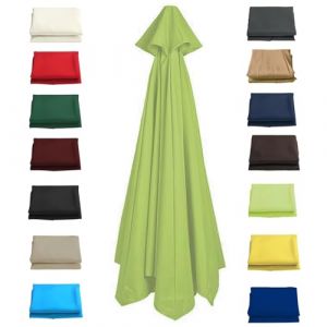 Rechange Toile De Parasol De Jardin 6/8 Baleines Auvent De Remplacement Pour Parasol Tissu De Rechange Pour Parapluie 2.0M/2.7M/3.0M, Housse De Rechange En Tissu Pour Parasol De Terrasse(Color:Grass G (Lzb ymx, neuf)