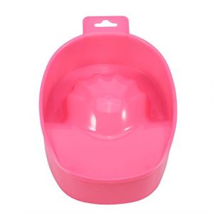 Bol de soin des ongles, plateau de trempage pour nail art, manucure, plateau de trempage, plateau de traitement, dissolvant de manucure, outil de spa (rose) (riuty, neuf)