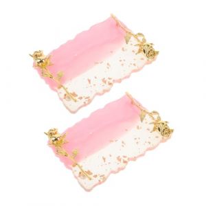 VICASKY 2pi&egrave;ces Palette De M&eacute;lange Pour Nail Art Avec Plateau Ajustable Lot Pour M&eacute;langer Vernis Gel Et Poudres &agrave; Tremper Outil De Cosm&eacute;tique (Micanties, neuf)