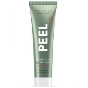 PEEL Masque Exfoliant à l'Argile et AHA 60 ml | Masque Purifiant pour Peau Douce, Lisse et Lumineuse, Améliore l’Éclat et la Texture de la Peau (Madara C, neuf)
