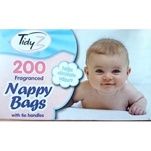 Nappy Bags Sac à langer parfumé avec poignées à nouer (Oscott Wholesale Store, neuf)