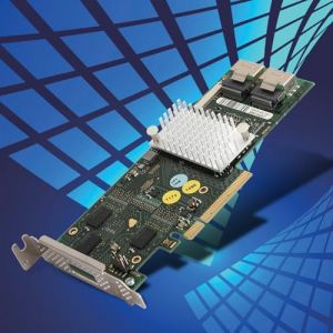 Connecteur Mini-SAS SFF-8087 x4, Carte contr&ocirc;leur SAS2108 SATA/SAS Raid Cache Huit Ports internes SATA + SAS, Carte Smart Array Low Baffle 512 Mo de Cache DDRII (Bewinner151, neuf)