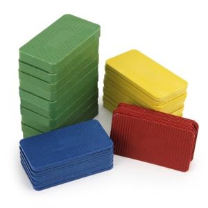 Spesh 40 Pi&egrave;ces Cales Plastique de Reglage 40x75mm Kit Cales de R&eacute;glage Jeu de Cale de Vitrage en Plastique pour Porte, Fen&ecirc;tre - &Eacute;paisseurs Disponibles : 1,5, 3, 5, 10 mm (Spesh-eu, neuf)