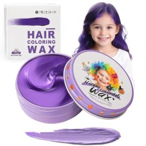 Coloration temporaire violette pour enfants, coloration instantan&eacute;e violette, Pomade pour cheveux violets pour femmes et hommes, Cr&egrave;me coiffante pour filles, Boue de cire &agrave; cheveux pour la f&ecirc;te (LINSENMU Direct, neuf)