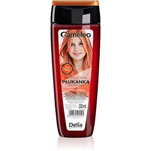 Cameleo Apr&egrave;s-shampoing abricot &agrave; l'eau d'agrumes &ndash; Teinture semi-permanente pour cheveux &ndash; Teinte rouge sans d&eacute;coloration jaune pour cheveux blonds, gris et d&eacute;color&eacute;s &ndash; Teinture et soin des cheveux &ndash; (OptiLUC, neuf)