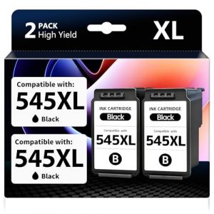 SANCTink PG-545 XL 545XL Noir Cartouche Encre Remplacement pour Cartouche Canon 545 545XL PG-545XL pour Canon TS3350 MG2550 TS3150 MG2555S TS3450 MX495 MG2950 IP2850 TR4550 TS205 TS305 (2-545 XL-Noir) (SANCTink, neuf)