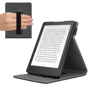 kwmobile &Eacute;tui pour liseuse &eacute;lectronique Compatible avec Kobo Aura Edition 2 - &Eacute;tui Housse Rabat liseuse Simili Cuir Noir (SX-Commerce, neuf)
