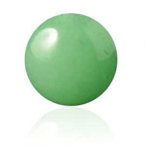 Lot de 100 perles rondes en pierre lisse de 6 mm avec trou pour fabrication de colliers, bracelets, boucles d'oreilles avec cordon extensible en cristal gratuit (agate verte) (Lianbo home, neuf)