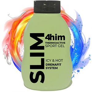 Crème abdominaux homme, Thermo-GEL amincissante ventre et hanches avec ADIPO TRAP de DROSERA, Raffermissant, tonifiant et réducteur à la caféine et carnitine 250 ml (4him Sport Addicted, neuf)