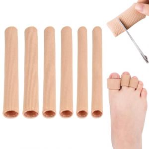 EnixwH 6 Pièces Protege Orteil Silicone, 15 cm Pansement Cors Au Pied, Protection Orteils Pied Frottement, Protection D'orteils Découpable, pour Ampoules, Callosités, Cors, Oignons (PENGRUIY, neuf)