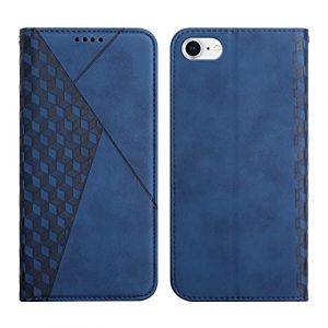 KOUYI Coque pour iPhone 6S / iPhone 6 (4,7 Pouces), Premium Flip Housse &Eacute;tui Protection Rabat Clapet Portefeuille Phone Cover Magn&eacute;tique [Porte Cartes] Antichoc B&eacute;quille Cover (Bleu) (LiHondar, neuf)
