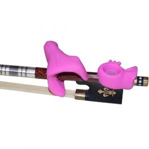 BBTISG Correcteur de Prise en Main pour Archet de Violon pour Toutes les Tailles Silicone Support D'archet de Violon Accessoire de Prise en Main pour Archet (Rouge) (bubblesbeer, neuf)