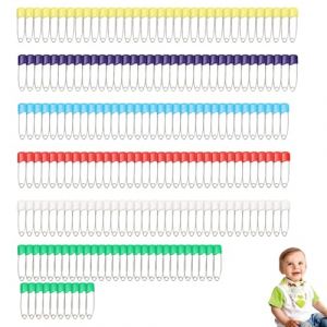 &Eacute;pingle &agrave; Nourrice,&Eacute;pingle &agrave; Nourrice S&eacute;curis&eacute;e,&Eacute;pingles de S&ucirc;ret&eacute;,&Eacute;pingle &agrave; Nourrice S&ucirc;ret&eacute;,Convient pour Les Lingettes de Salive,Les Couches et Les V&ecirc;tements,Multicolore (210) (Poseidoneye, neuf)