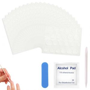 810 Pi&egrave;ces Autocollants &agrave; Ongles Double Face, Patch Faux Ongles, Onglet Adh&eacute;sif Ongles Imperm&eacute;able, Nail Glue Jelly Gel Ruban Adh&eacute;sif, pour Manucure de Nail Art, Transparent (YueShengHai, neuf)