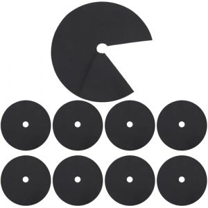 Angoily Lot de 10 tapis de protection contre les mauvaises herbes,Non tiss&eacute;,Anneau de paillage biod&eacute;gradable,Ronds,Protection contre l'herbe,Pour le jardinage,Protection contre les intemp&eacute;ries (Ceoning, neuf)