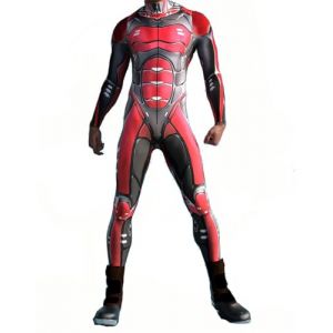 Koongso Costume d'Halloween robot squelette pour homme - Combinaison 3D unisexe pour adultes - Noir et vert - Armure de combat - Combinaison skinny - Cosplay Zentai (Koongso EU, neuf)