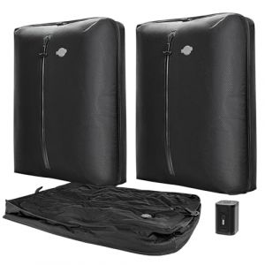Luvan sac de voyage sous vide,housse de rangement sous vide,sac de rangement sous vide,IP67 réutilisable,anti-humidité, anti-poussière,idéal pour valises et Sacs à Dos,léger et Durable (2sac+pompe) (HeiGeek Technology, neuf)