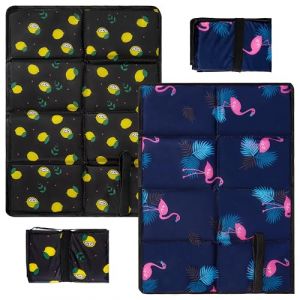 Jesustree Tapis Siège Extérieur, Lot de 2 Portable Coussin d'assise Pliant Camping, Étanche Coussinets Tapis, Coussin d'isolation Thermique pour Voyage, Randonnée, Pique Niques, Stade, Jardin, Chasse (AMPHOLY VORTEXA S.R.L., neuf)