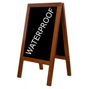 DWA - Tableau Noir Chevalet Menu Trottoir Restaurant Imperméable Bar Magasin Pub Cadre en Bois (DWA GROUP LTD., neuf)