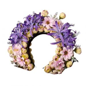 Bandeau de Fleurs Fleur en &eacute;pingle &agrave; cheveux violette de style princesse, bandeau de fleur en &eacute;pingle &agrave; cheveux for femmes, bandeau photo de style ancien(Color7) (guangyi18, neuf)