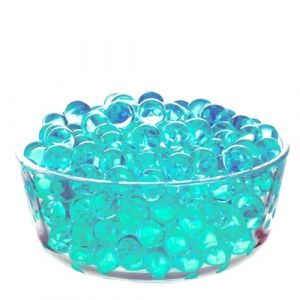 Perles d'eau - 6000 Pi&egrave;ces D&eacute;coratives - 50 g Billes Hydrogel Water Beads pour Remplissage de Vase Perles Flottantes Fabrication de Bougies Centre Table de Mariage Arrangement Floral 1 (Azur) (Orlandorose, neuf)