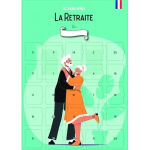 Calendrier de l'apr&egrave;s Retraite 25 jours | Cadeau de d&eacute;part en Retraite Mixte | 25 Premiers jours d'un Jeune Retrait&eacute; | 25 cases &agrave; ouvrir Format A3 (Calendrier Evenement, neuf)