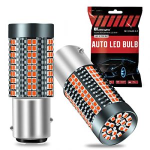 1157 BAY15D LED Ampoule pour Feu Stop, 2025 Mise &agrave; Niveau 3020-126SMD Rouge 3200LM 9W pour 2057 1157 2057A 1157A 2357A P21/5W Ampoule LED de Rechange Feux de Stationnement de Frein Arri&egrave;re et DRL-2PCS (KaiDengZhe, neuf)