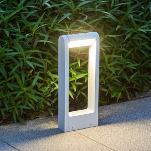 topmo-plus potelet eclairage exterieur Blanc lampadaires pour chemins lampe exterieur terrasse pilier portail jardin pelouse Réglable 12W LED SMD Blanc naturel 40cm (Topmo-FR, neuf)