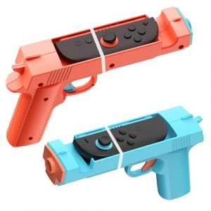 Sehawei Pistolet de Jeu pour Switch 2 Joycon,Shooting Gun Griff Compatible avec Splatoon 2/Splatoon 3, Big Buck Hunter, House of the Dead & More （2 packs (Sehawei, neuf)