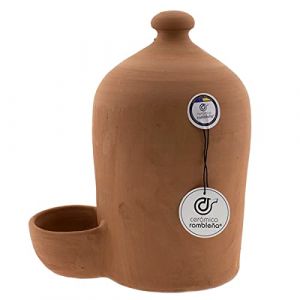 CER&Aacute;MICA RAMBLE&Ntilde;A | Abreuvoir pour chiens | Abreuvoir pour chats | Abreuvoir pour poules Boue rouge de La Rambla (Cordoba) | 100% fait &agrave; la main | 1 litre | Eco (Cer&aacute;mica Ramble&ntilde;a, neuf)