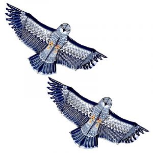 ARSBORUI Cerf Volant Effaroucheur Oiseaux, Effaroucheur À Oiseaux, Cerf Volant Effaroucheur avec Yeux Réfléchissants, Cerf Volant Anti Oiseaux Bird scarer Kite pour pour Jardin Et Ferme (2 pièce) (Aispring, neuf)