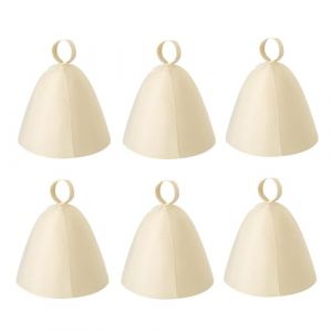 Richeyty 6 PièCes Chapeau de Sauna Chapeau de Bain en Feutre Chapeau Banya en Laine Russe Chapeau de Protection de TêTe Ukrainien Bonnet de Sauna Absorbant pour Femmes Sauna (binqinwangluokeji, neuf)