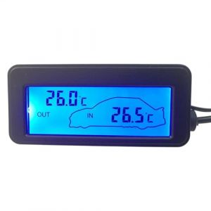 Generic - Thermomètre De Voiture Numérique - Intérieur/Extérieur, 12 V (yanfe, neuf)