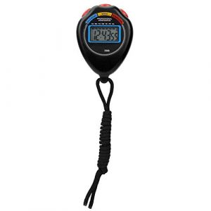 Minuteur de Sport Professionnel, chronom&egrave;tre &eacute;lectronique d'athl&eacute;tisme de Sport &eacute;lectronique pour la Course/la Course/la Natation(Noir) (Xinyu UK, neuf)