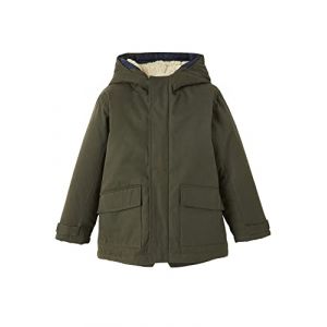 VERTBAUDET Parka 3 en 1 garçon avec blouson amovible kaki 8A (VERTBAUDET, neuf)