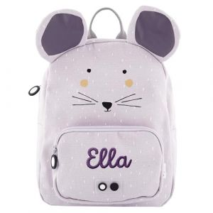 upstitch studio Trixie Sac à dos et gourde pour enfants, sac à dos de maternelle, sac à dos et gourde pour enfants, personnalisables avec nom individuel ou en kit, Souris, Rucksack BIG (upstitch studio, neuf)