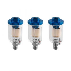 Bestgle 3 Pcs 1/4" Séparateur D'huile à Eau, Filtre à Air Comprimé - Mini Séparateur D'eau pour Compresseurs, Pistolets Pulvérisateurs, Outils Pneumatiques (Bestgle FR, neuf)