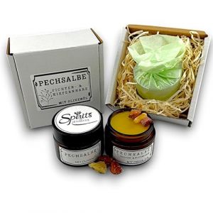 Pommade Baume à la résine d'arbre - Épicéa naturel et résine de pin - Produit naturel pur - Sans conservateur - Recette traditionnelle (huile de chanvre, 50 ml) (Jesenko Jürgen, neuf)