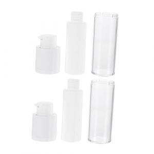 NOLITOY 2pi&egrave;ces Flacon de Lotion sous Vide Flacon &Eacute;chantillon Cosm&eacute;tique Vide Lot de &Eacute;tanche et R&eacute;utilisable pour Produits de Soin et Voyages (M.Meteorite, neuf)