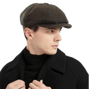 Charmylo Casquette Béret Homme Tweed Plate Vintage Ivy Gavroche Chapeau (Charmylo, neuf)