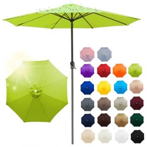 Auvent De Remplacement pour Parasol 4/3.5/3/2.8/2.7/2.5/2.3/2m 6/8 Baleines, Toile De Parasol D&eacute;port&eacute;, Housse De Rechange pour Parasol D'ext&eacute;rieur, Pour Cour, Jardin, Plage (F,8ribs:3.5m/11.5ft) (LFUK3, neuf)