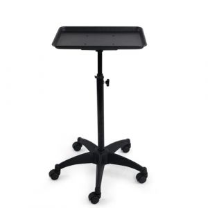 PP-Vic Plateau De Salon &Agrave; Roulettes En Aluminium, Plateau De Tatouage &Agrave; Roulettes, Chariot Utilitaire R&eacute;glable En Hauteur, Plateau De Salon &Agrave; Roulettes Pour Spa, Tatouage, Clinique Dentaire,Noir (Panda-Sees, neuf)