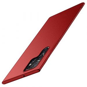 Coque Samsung Galaxy S23 Ultra, Ultra Mince Matte Handy Cover Slim Housse de Protection Anti-Rayures Anti-Choc Couverture Anti-d&eacute;rapante Bumper Case pour Samsung Galaxy S23 Ultra Hardcase 6.8 "Rouge (Fulidy, neuf)