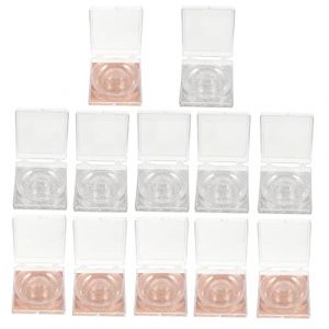 Vaguelly 12pi&egrave;ces &Eacute;tuis Carr&eacute;s Plastique Pour Faux Cils Bo&icirc;te Pour Faux Cils &Eacute;tui De Rangement Bo&icirc;te De Rangement Lot (Bustling Xin, neuf)