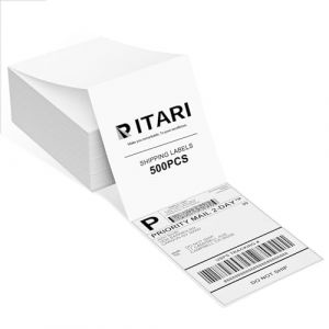 Itari Lot de 500 &eacute;tiquettes thermiques de 10 x 15 cm &ndash; &Eacute;tiquettes d'exp&eacute;dition pli&eacute;es en &eacute;ventail &ndash; Papier thermique perfor&eacute; pour imprimante thermique, compatibles avec Etsy, Shopify, Ebay, Amazon, (Itari-fr, neuf)